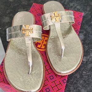 Tory Burch Metallic Gold Sandals